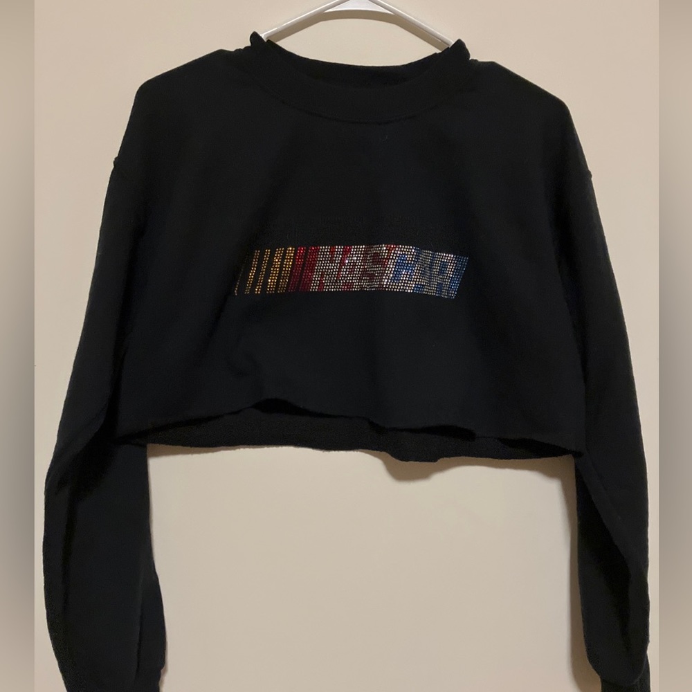 Women’s Small Nascar Crop Top Jewel Logo